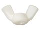 WHITE NYLON WING NUT FOR PLUGS